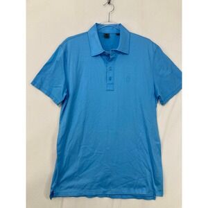 G/FORE Polo Shirt Size Large Blue Short Sleeve Golf Active Outdoor